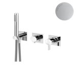 Bruma Breeze Bateria wannowo-natryskowa podtynkowa Pure White 1682801PW