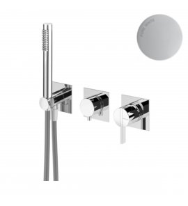 Bruma Breeze Bateria wannowo-natryskowa podtynkowa Pure White 1682001PW