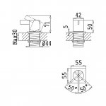 Bruma Breeze Mieszacz umywalkowy Night Sky 1689301NS