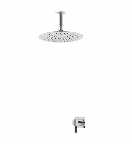 Bruma Breeze Zestaw natryskowy 250 mm podtynkowy z ramieniem sufitowym chrom 1685611CR