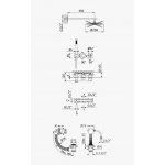 Bruma Breeze Zestaw natryskowo-wannowy podtynkowy z deszczownicą Ø 250 mm ze słuchawką i napełniaczem przez przepływ Morning Mist 1683701MM