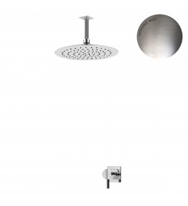 Bruma Breeze Zestaw natryskowy Ø 250 mm podtynkowy z ramieniem sufitowym Morning Mist 1685611MM