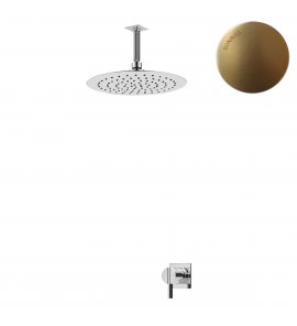 Bruma Breeze Zestaw natryskowy Ø 250 mm podtynkowy z ramieniem sufitowym Sunrise 1685611SR