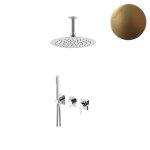 Bruma Breeze Zestaw natryskowy Ø 250 mm podtynkowy z ramieniem sufitowym Sunrise 1685621SR