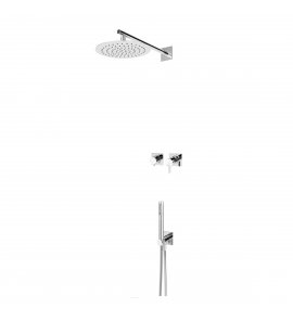 Bruma Breeze Zestaw natryskowy podtynkowy z deszczownicą Ø 250 mm ścienną Chrom 1687531CR