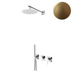 Bruma Breeze Zestaw natryskowy Ø 250 mm podtynkowy z ramieniem ściennym Sunrise 1687632SR