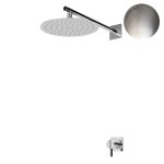 Bruma Breeze Zestaw natryskowy Ø 250 mm podtynkowy z ramieniem ściennym Morning Mist 1687661MM