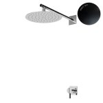 Bruma Breeze Zestaw natryskowy Ø 250 mm podtynkowy z ramieniem ściennym Night Sky 1687661NS