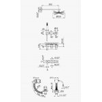 Bruma Breeze Zestaw natryskowo-wannowy podtynkowy z deszczownicą Ø 250 mm ze słuchawką i napełniaczem przez przepływ Chrom 1685701CR