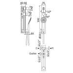 Bruma Breeze Zestaw wannowo-natryskowy podtynkowy chrom 1682002CR