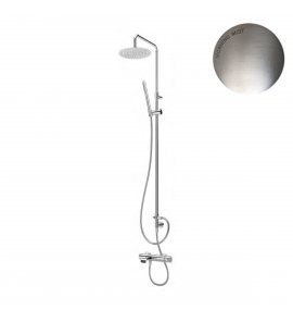 Bruma Breeze Zestaw wannowo-natryskowy Ø 250 mm naścienny Morning Mist 1682661MM