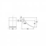 Bruma Cascata Deszczownica ścienna chrom 14553471