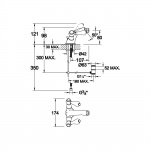 Bruma Classico Bateria bidetowa jednootworowa z korkiem chrom 11802201