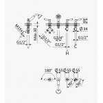 Bruma Classico Bateria natryskowa na blatowa ze słuchawką Chrom 1181801CR