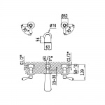 Bruma Classico Bateria wannowa Podtynkowa chrom 11874001