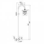 Bruma Classico Zestaw natryskowy Naścienny chrom 11827511
