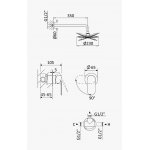 Bruma Coral Zestaw natryskowy podtynkowy z deszczownicą ścienną Ø 230 mm 1947600CR