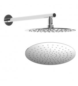 Bruma Deszczownica ścienna Ø250 mm z ramieniem ściennym chrom 14552431