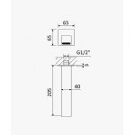 Bruma EdgeQ Wylewka do wanny 205 mm Night Sky 1456423NS