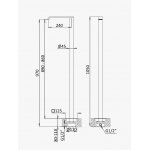 Bruma EdgeQ Wylewka wannowa wolnostojąca Sunset 1456431SS
