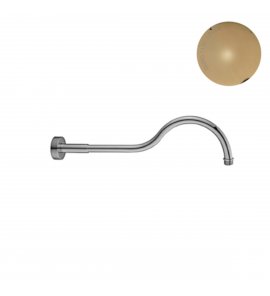 Bruma Elite Ramię prysznicowe ścienne 390 mm Gold 24kt 1456205OR