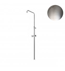 Bruma Elo Drążek do prysznica z ramieniem do deszczownicy i regulowanym uchwytem na słuchawkę Morning Mist 1456130MM