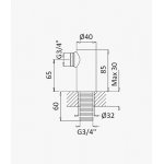 Bruma Elo Kolumny montażowe do baterii Pure White 1456117PW