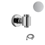 Bruma Elo Wspornik kolumny prysznicowej z wężem Pure White 1456110PW