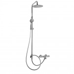 Bruma Elo Zestaw natryskowy 300 mm Termostatyczny Naścienny z ramieniem ściennym chrom 13847811