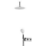 Bruma Elo Zestaw natryskowy 250 mm Termostatyczny Podtynkowy z ramieniem sufitowym chrom 1385604CR