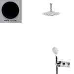 Bruma Elo Zestaw natryskowy 250 mm Termostatyczny Podtynkowy z ramieniem sufitowym night sky 1385604NS