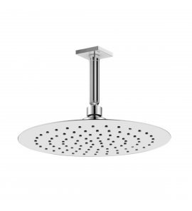 Bruma EloQ Deszczownica Ø 250 mm z ramieniem sufitowym 100 mm Chrom 1455361CR