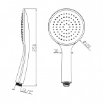     Bruma Emotion Słuchawka prysznicowa pure white 1455108PW W MAGAZYNIE!!