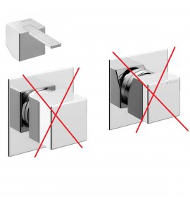 Bruma Escudo 2 Bateria wannowo-natryskowa 2-drożna podtynkowa Chrom 1021601CR