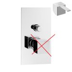 Bruma Escudo 2 Bateria wannowo-natryskowa 2-drożna podtynkowa Chrom 1021301CR