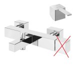 Bruma Escudo 2 Bateria wannowo-natryskowa naścienna Chrom 1020301CR