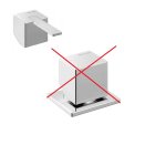 Bruma Escudo 2 Mieszacz umywalkowy nablatowy Chrom 1029701CR