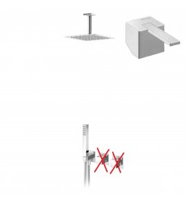 Bruma Escudo 2 Zestaw natryskowy podtynkowy z deszczownicą 250x250 mm sufitową Chrom 1025801CR