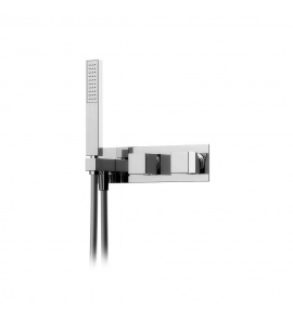 Bruma Escudo Bateria wannowo-natryskowa 3-drożna ze słuchawką podtynkowa chrom 1022802CR