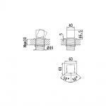 Bruma Escudo Mieszacz umywalkowy nablatowy chrom 1029702CR