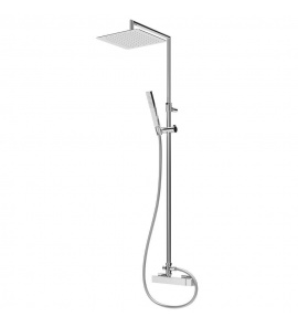 Bruma Escudo Zestaw natryskowy 200 mm naścienny z ramieniem ściennym chrom 1022782CR