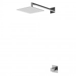 Bruma Escudo Zestaw natryskowy 200 mm podtynkowy z ramieniem ściennym chrom 1027622CR