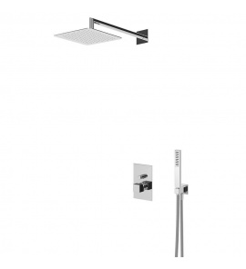 Bruma Escudo Zestaw natryskowy 200 mm podtynkowy z ramieniem ściennym chrom 1027662CR