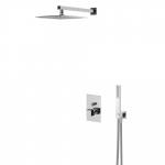 Bruma Escudo Zestaw natryskowy 250 mm podtynkowy z ramieniem ściennym chrom 1027652CR