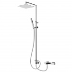 Bruma Escudo Zestaw wannowo-natryskowy 200 mm naścienny z ramieniem ściennym chrom 1022662CR