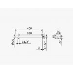 Bruma FlowQ Ramie ścienne do deszczownicy Pure White 1456219PW