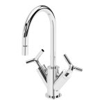 Bruma Genesi Bateria bidetowa 2-uchwytowa bez korka Chrom 1910201CR