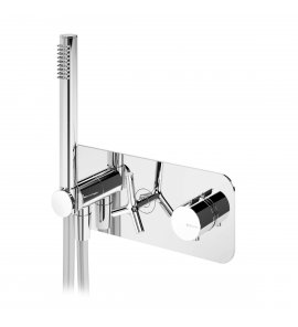 Bruma Genesi Bateria natryskowa termostatyczna podtynkowa ze słuchawką prysznicową Click-Clack Chrom 1912801CR