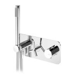 Bruma Genesi Bateria natryskowa termostatyczna podtynkowa ze słuchawką prysznicową Click-Clack Chrom 1912801CR