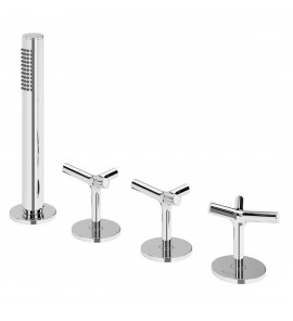 Bruma Genesi Bateria natryskowy nablatowa ze słuchawką prysznicową Chrom 1915011CR